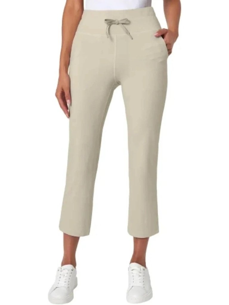 Nwt Mondetta Women's L High-Rise Capri With Drawcord & Side Pockets J2078
